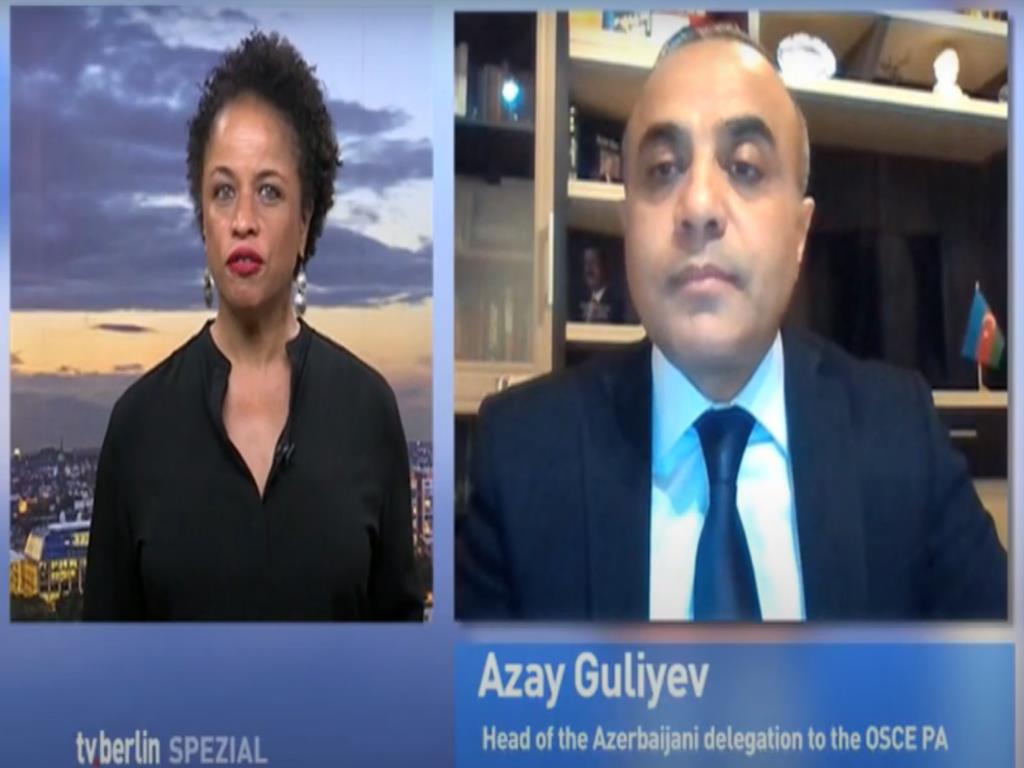 tv.Berlin - Interview with Mr. Azay Guliyev on the recent Armenian provocations